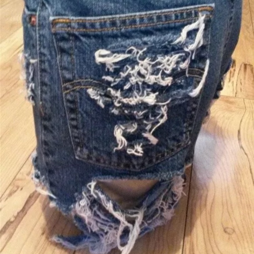 Vintage destressed Levi 501s worn once